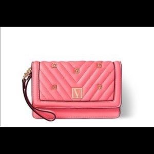 The Victoria Tech Wristlet coral